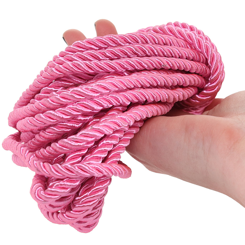Ouch! Enchanting Pink Bondage Rope - 10m of Luxurious Softness & Strength