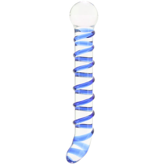 gläs Mr. Swirly 6.5 Inch G-Spot Glass Dildo