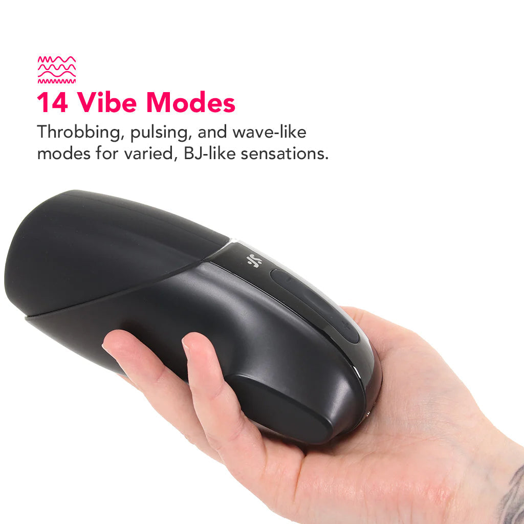 Satisfyer Men Vibration Stroker in Black