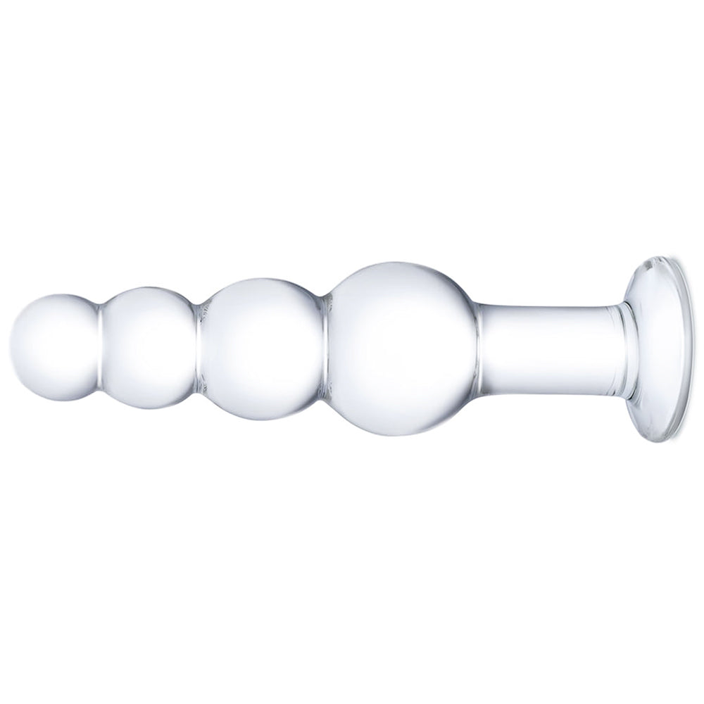 gläs 7.25 Inch Beaded Butt Plug