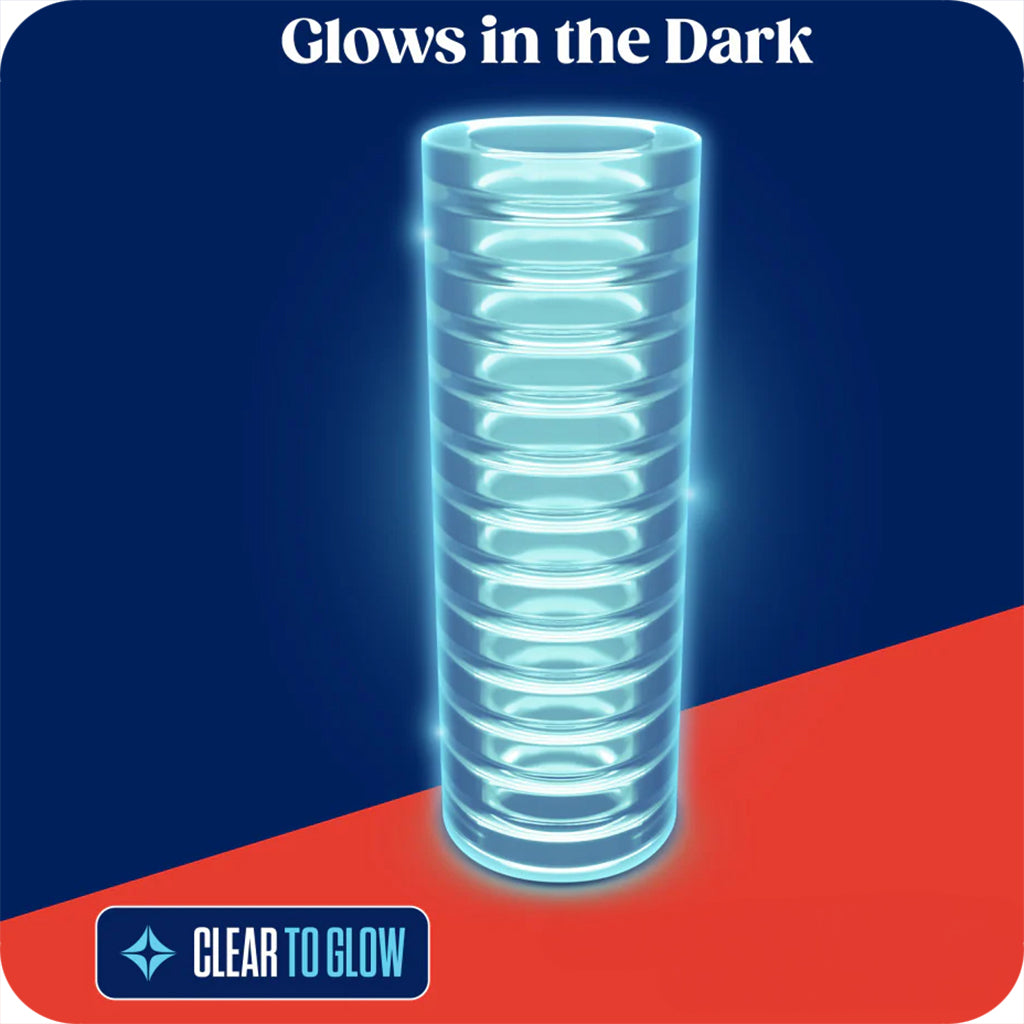 Rize Rize Ribz Self Lubricating Stroker in Glow in the Dark - Male Masturbators - HoneyHugs Canada (View 8)