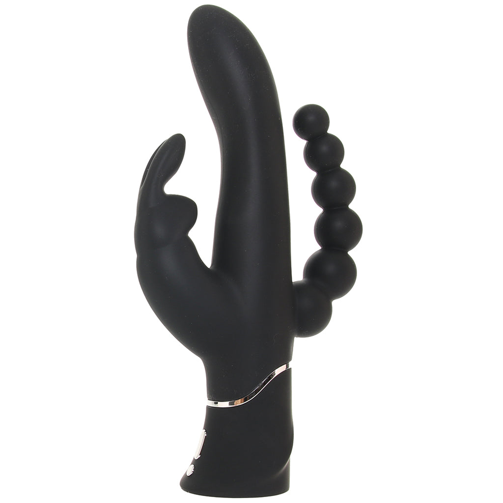 Happy Rabbit Happy Rabbit Triple Curve Vibe in Black - Vibrators - HoneyHugs Canada (View 3)