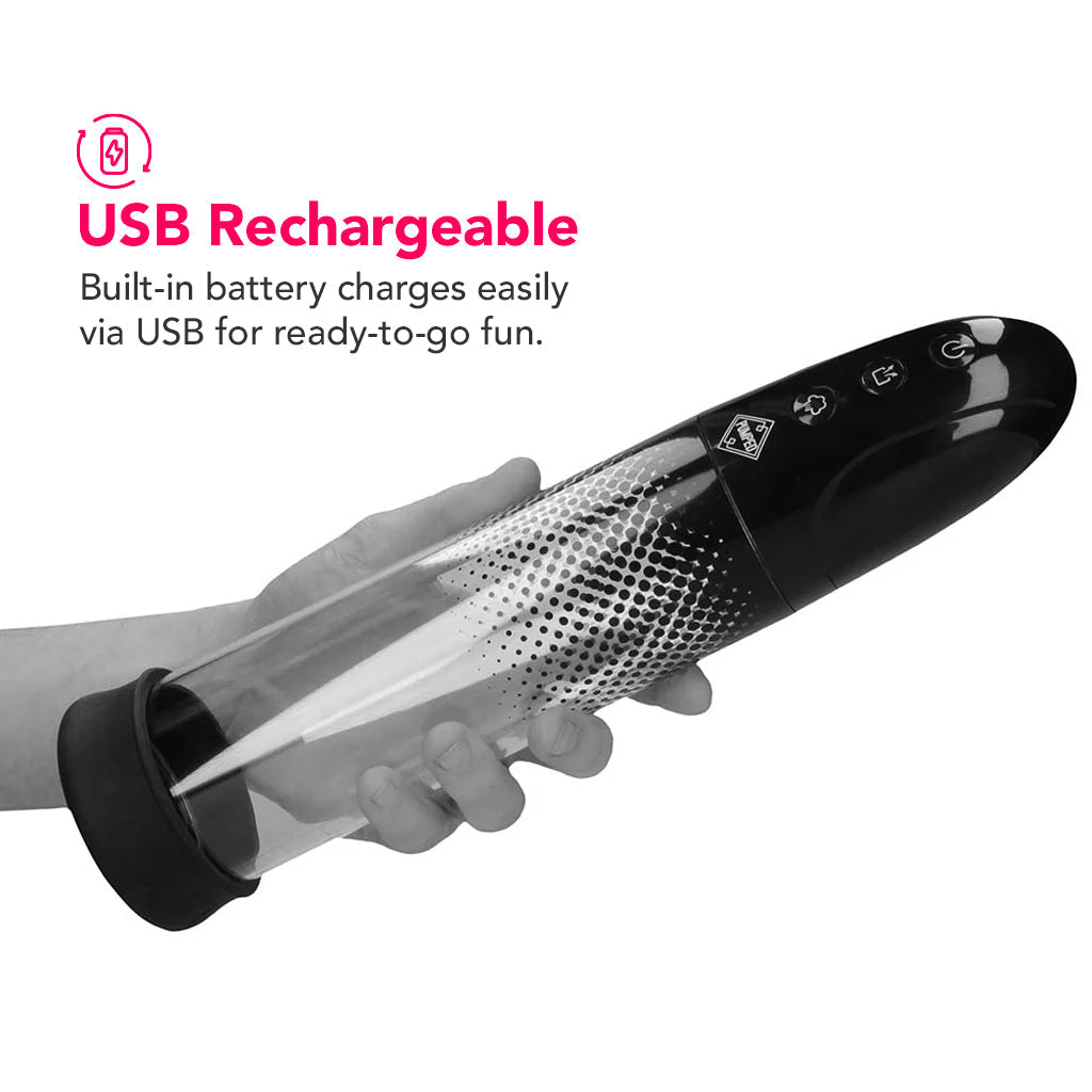 Pumped Rechargeable Automatic Luv Pump in Black