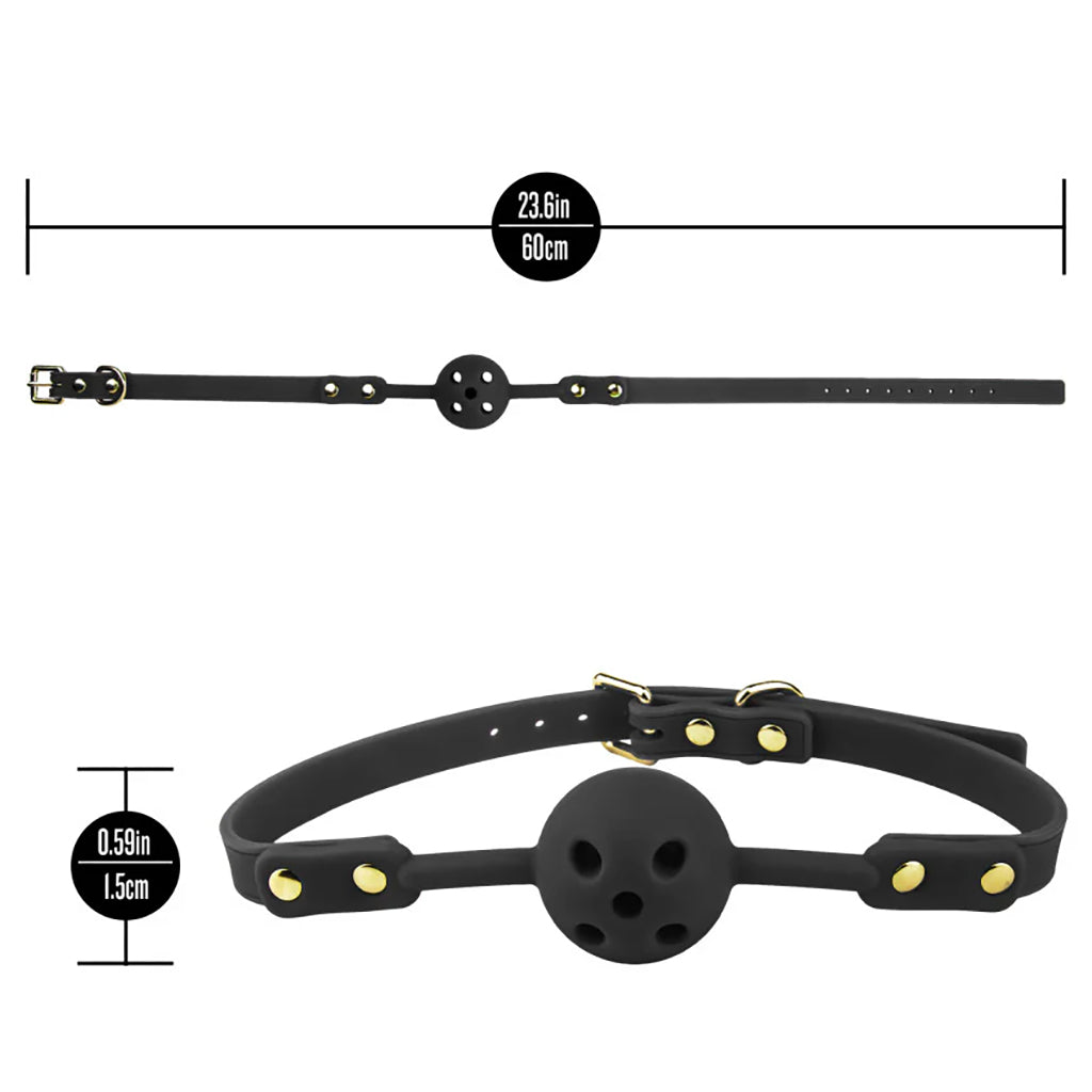 Temptasia Ardor Silicone Ball Gag in Black