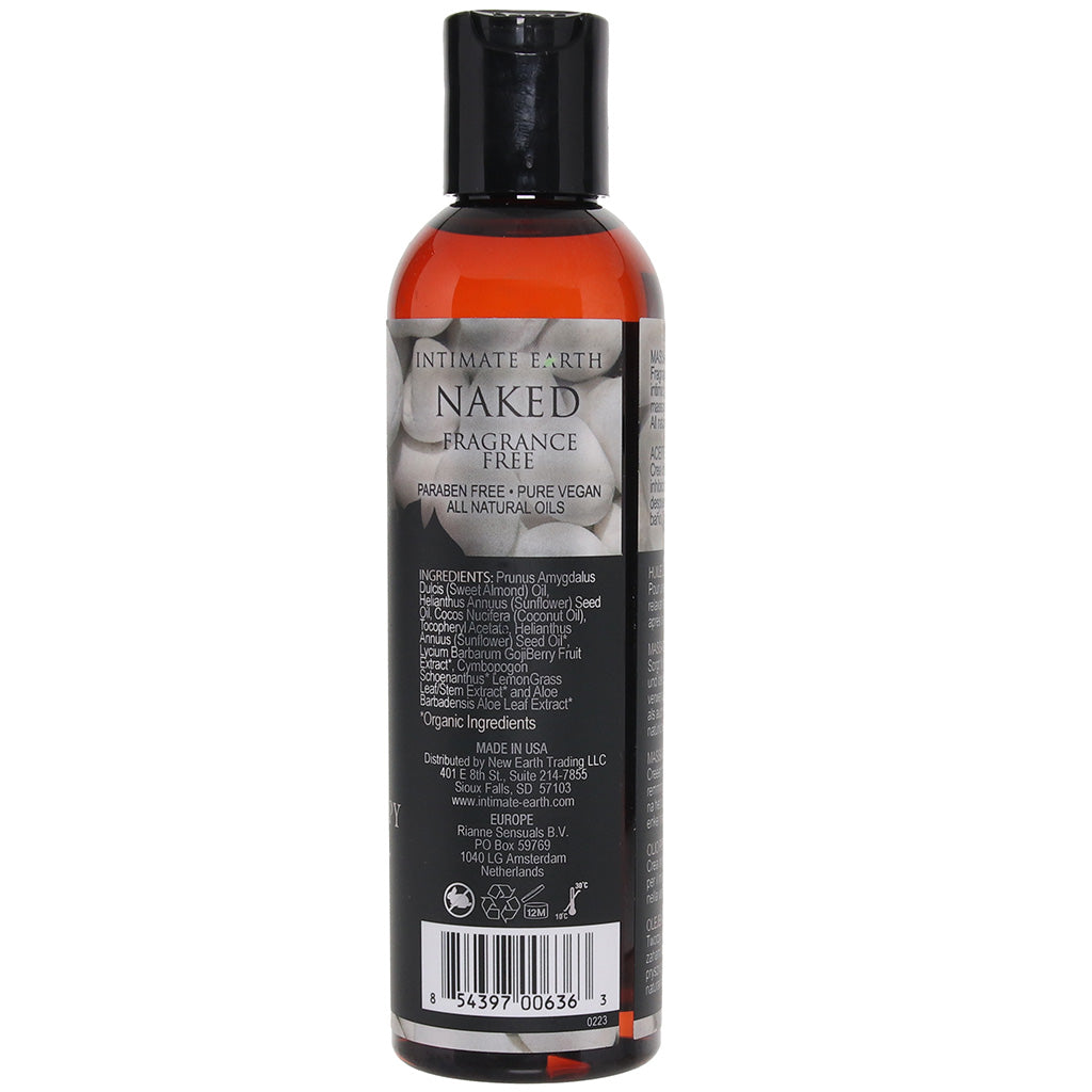Naked Massage Oil 4oz/120ml in Fragrance Free
