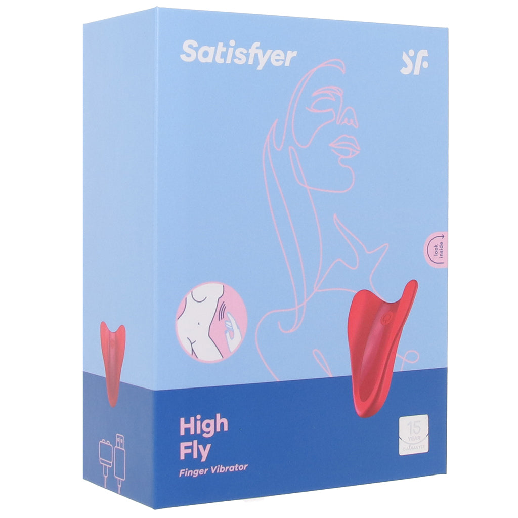 Satisfyer High Fly Finger Vibe in Red