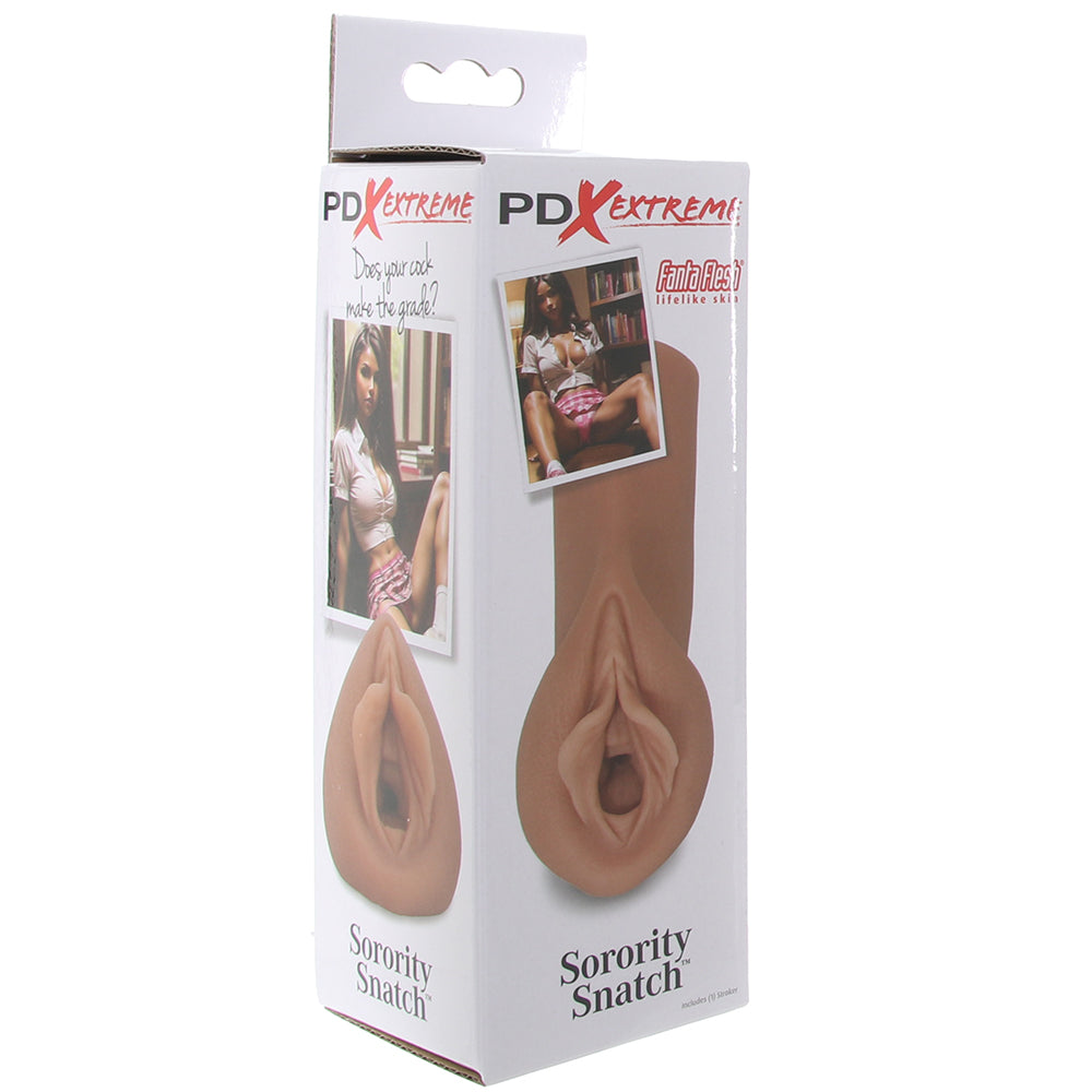 Pipedream Extreme Toyz PDX Extreme Sorority Snatch Stroker in Brown - Male Masturbators - HoneyHugs Canada (View 6)