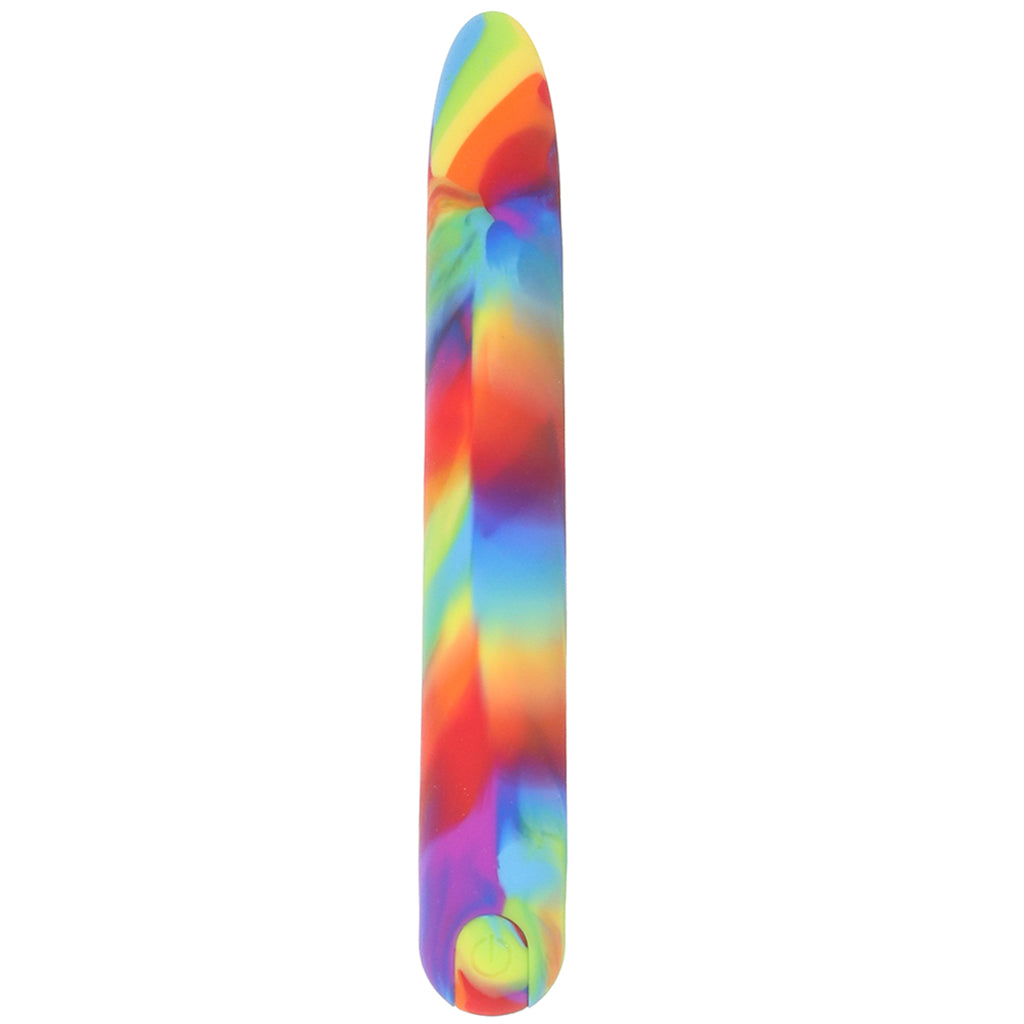 Bang! Bang! Rainbow Silicone Slim Vibe - Vibrators - HoneyHugs Canada