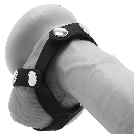 Blue Line T-Style Silicone Cock Ring: Maximize Firmness, Enhance Stamina & Intensify Orgasms