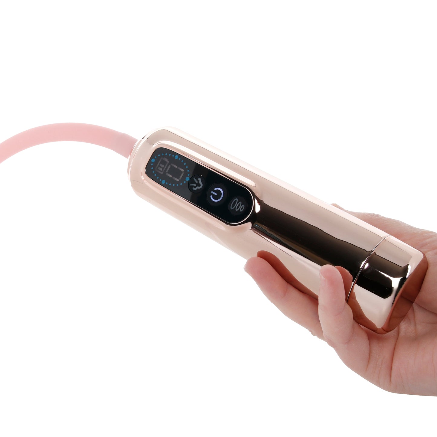 Pumped Vulva, Breast & Nipple Auto Suction Set in Rose