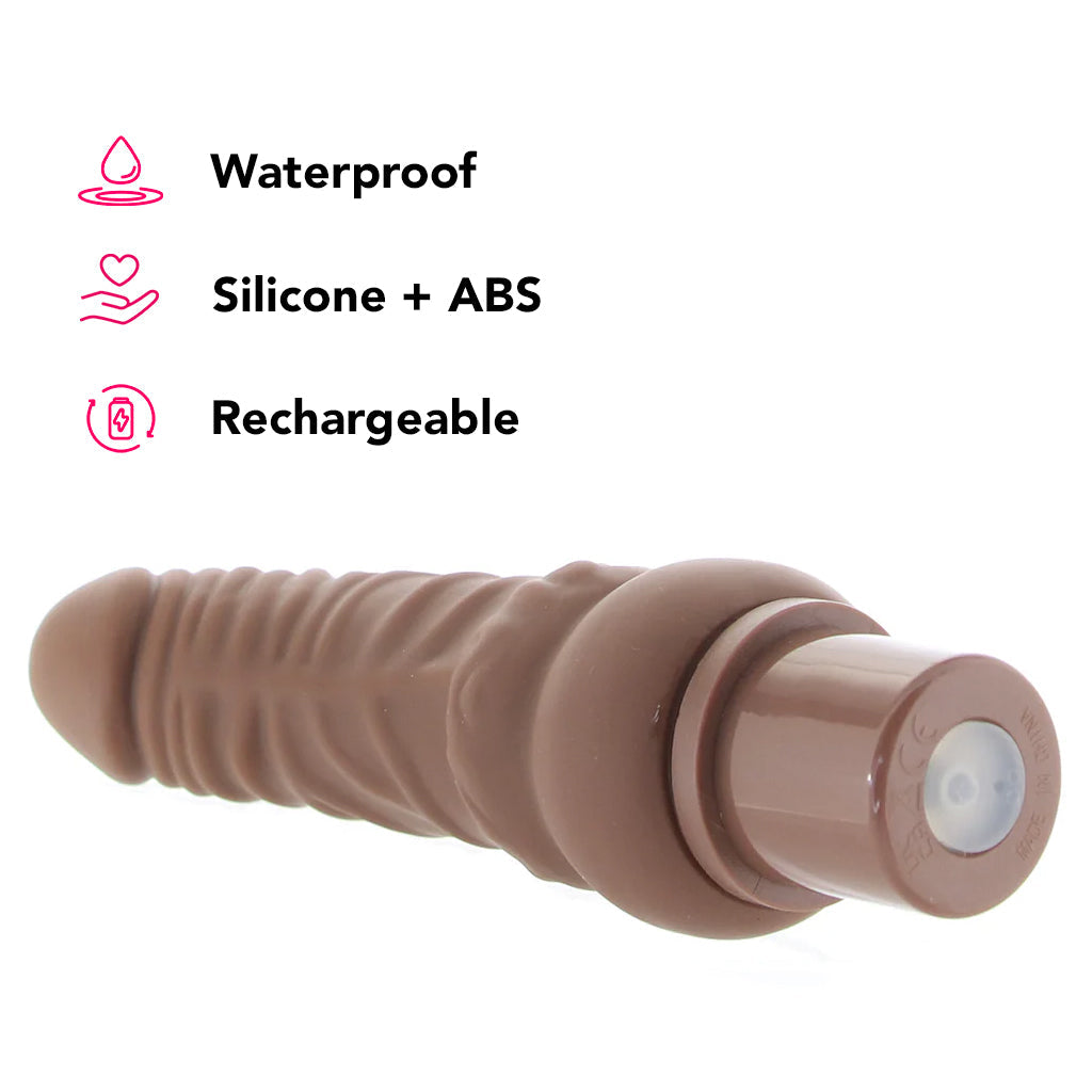 Power Stud Rechargeable Curvy Vibe in Brown