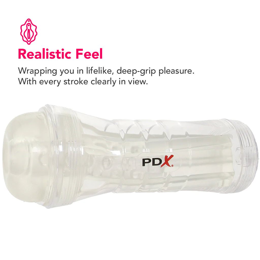 PDX Elite ViewTube Vac XXL Stroker with Hand Pump