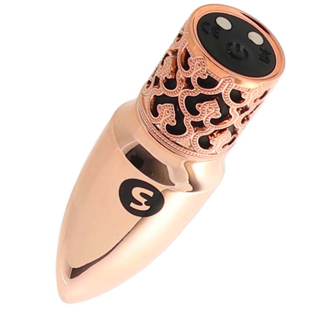 Royal Gems Glitter Bullet Vibe in Rose Gold