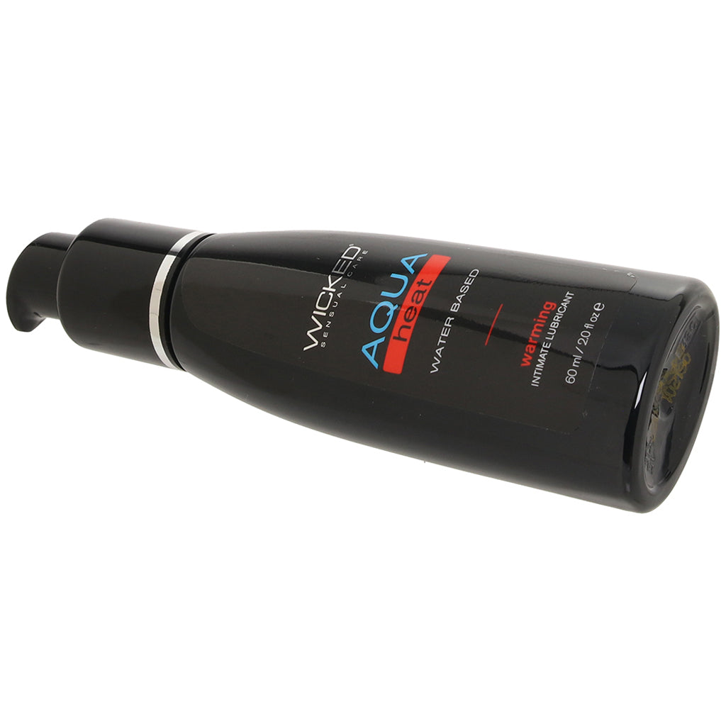 Aqua Lube Aqua Heat Warming Lubricant - Silky, Stimulating, & Stain-Free 2oz/60ml