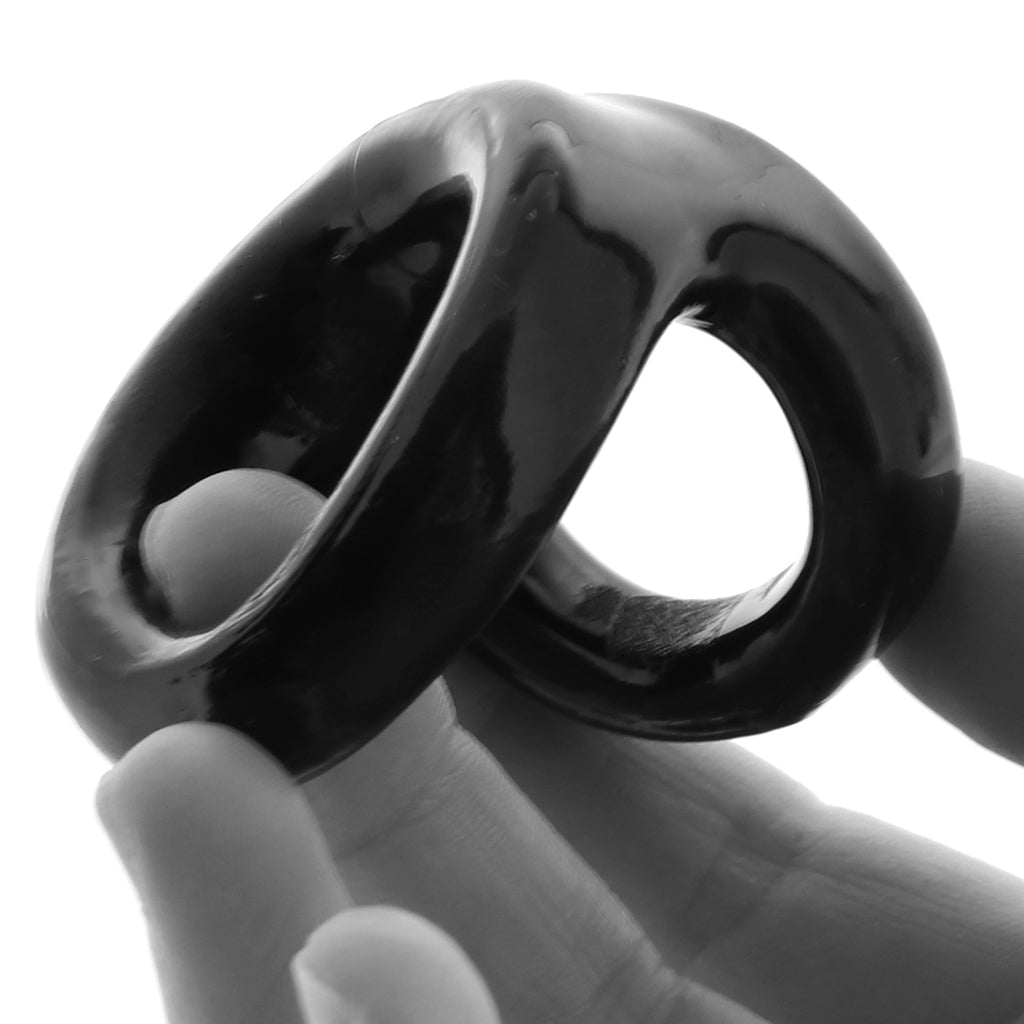 Colt Snug Tugger Dual Support Ring - Unleash Potent Erection & Teasing Stamina, Black