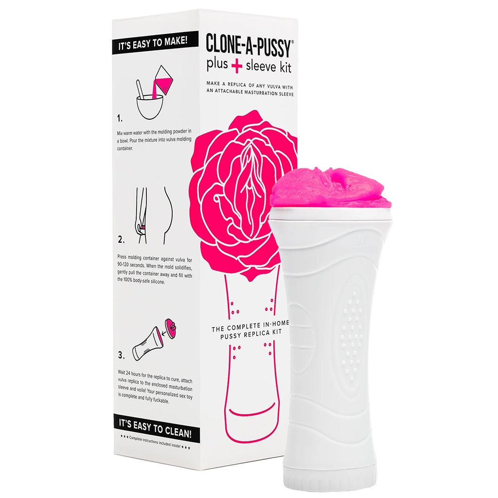 Clone-A-Pussy Clone-A-Pussy Plus Masturbator Sleeve Kit in Hot Pink - Male Masturbators - HoneyHugs Canada