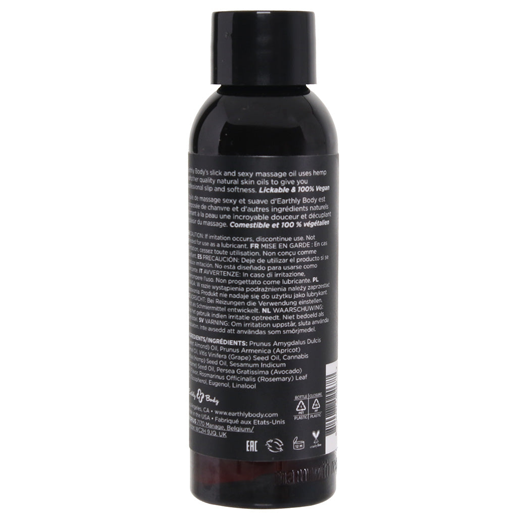 Edible Massage Oil 2oz/60ml in Gushing Grape