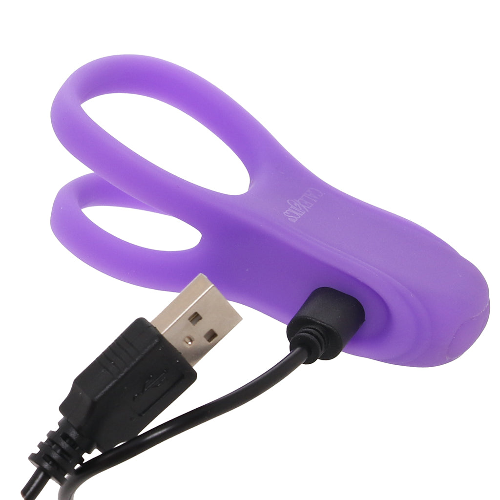 CalExotics Basic Essentials Dual Support Vibrating Cock Ring - Vibrators - HoneyHugs Canada (View 7)
