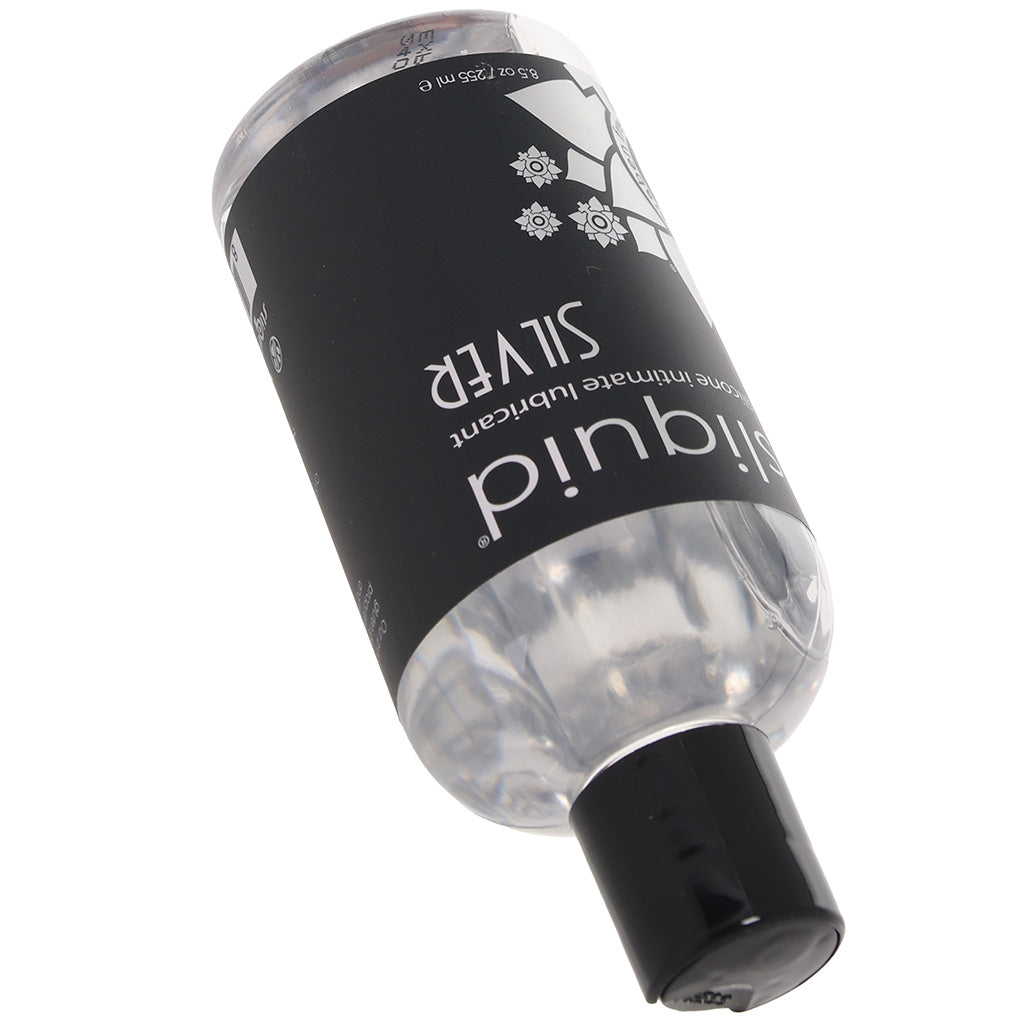 Silver Silicone Intimate Lubricant in 8.5oz/255ml