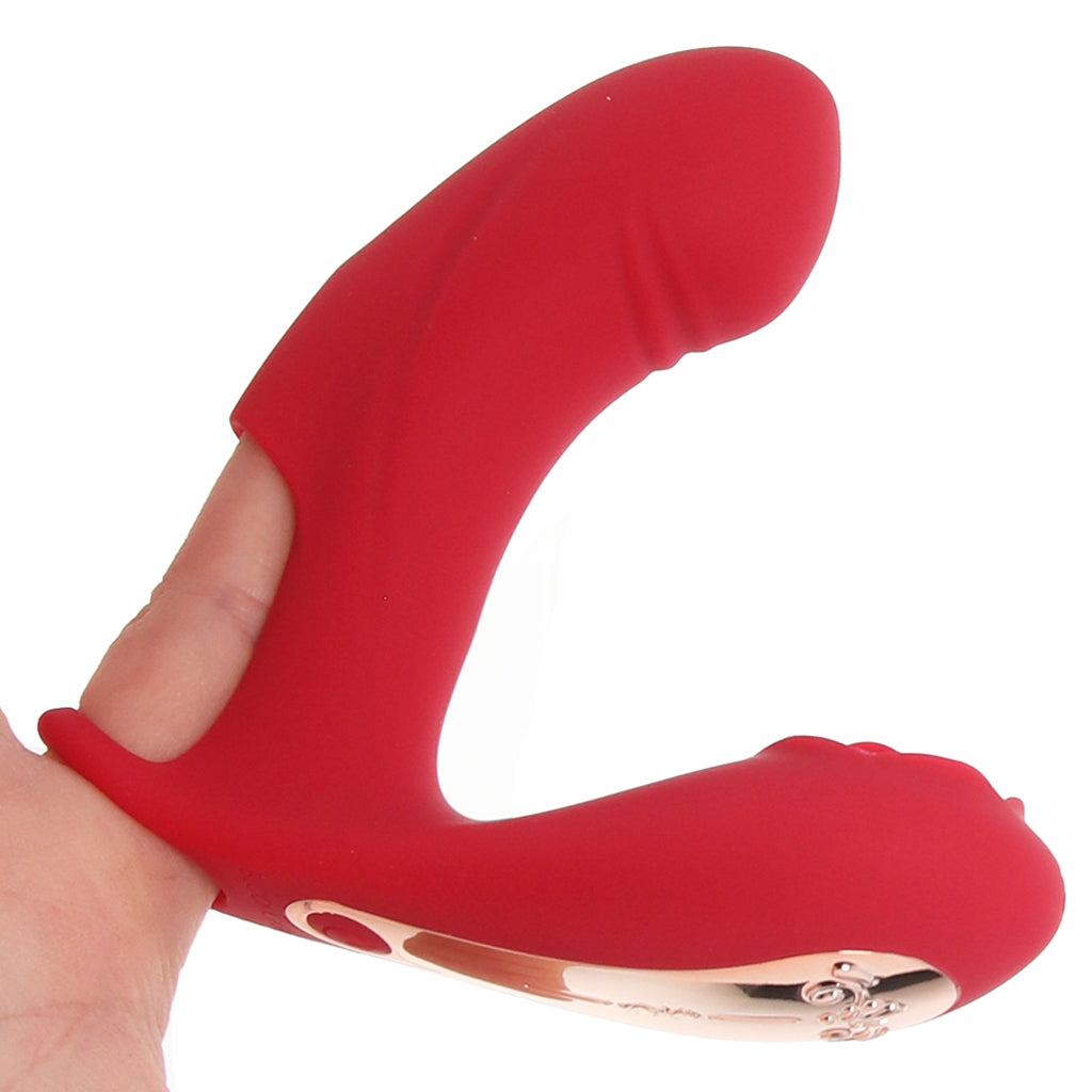 XR Brands Bloomgasm Rose Touch Finger Vibe - Vibrators - HoneyHugs Canada