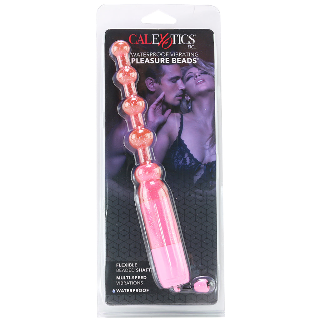 CalExotics Waterproof Vibrating Pleasure Beads in Pink - Vibrators - HoneyHugs Canada (View 6)