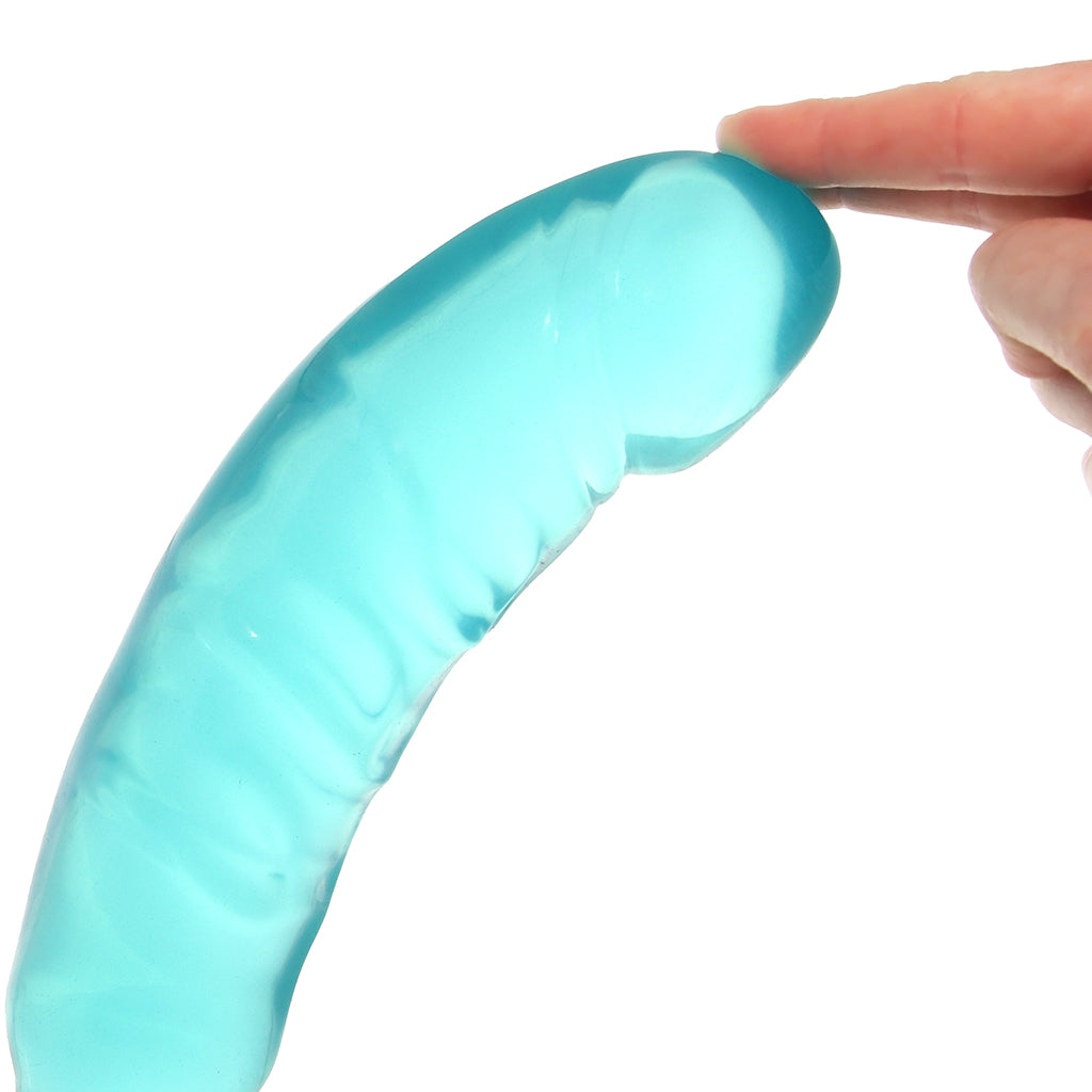 Crystal Jellies 12 Inch Big Boy Dildo in Teal
