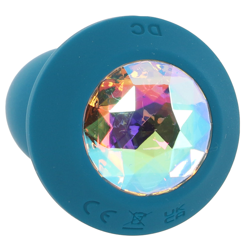 Power Gem Vibrating Petite Crystal Probe in Blue