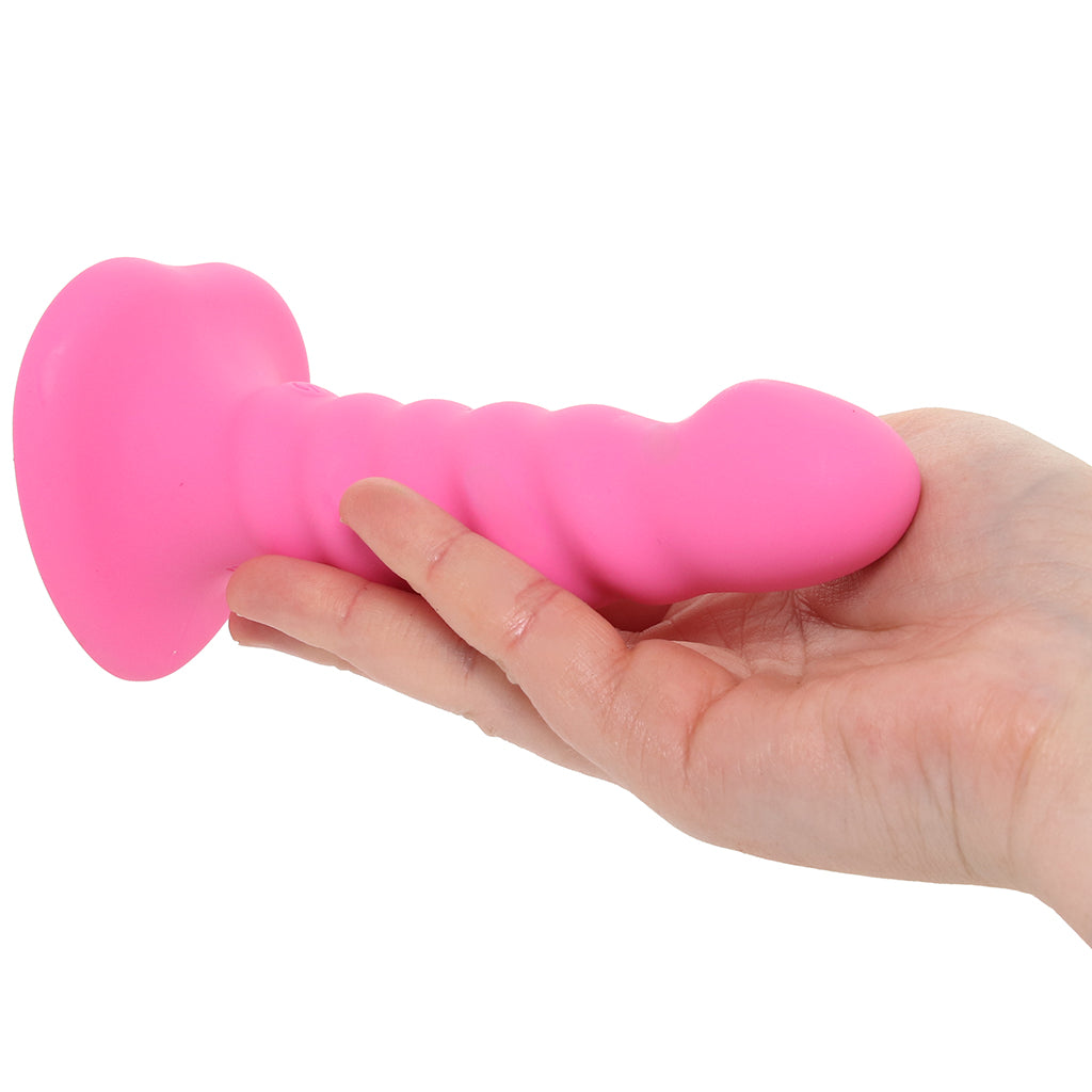 colours Colours 5 Inch Ribbed Remote Vibe in Pink - Dildos - HoneyHugs Canada (View 4)