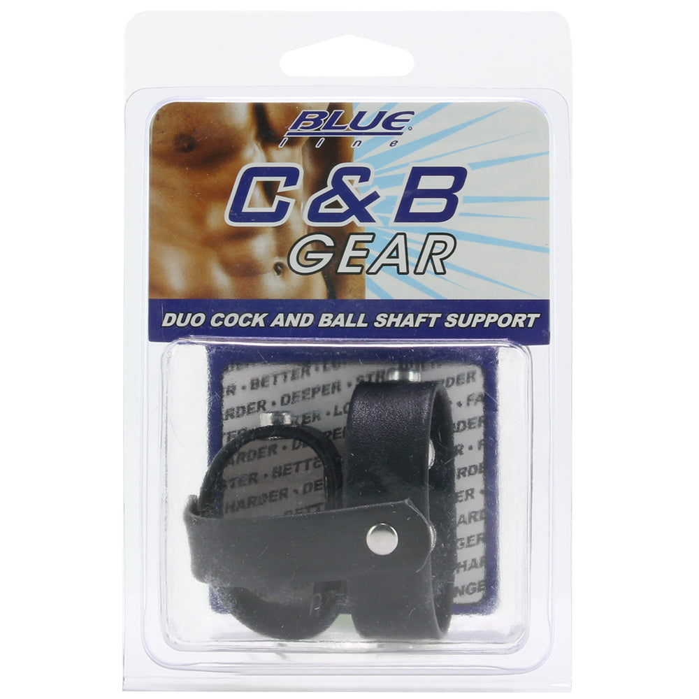 Blue Line Duo Cock and Ball Shaft Support Strap