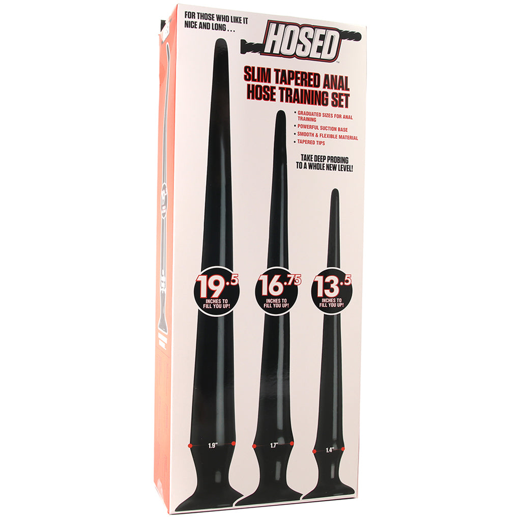 Hosed Slim Tapered Anal Training Set: Extreme Depth & Sensation for Advanced Play