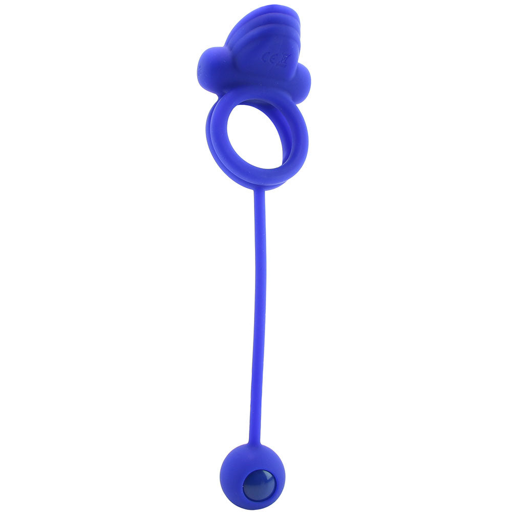CalExotics Dual Rockin' Rim Enhancer Cock Ring in Blue - Vibrators - HoneyHugs Canada