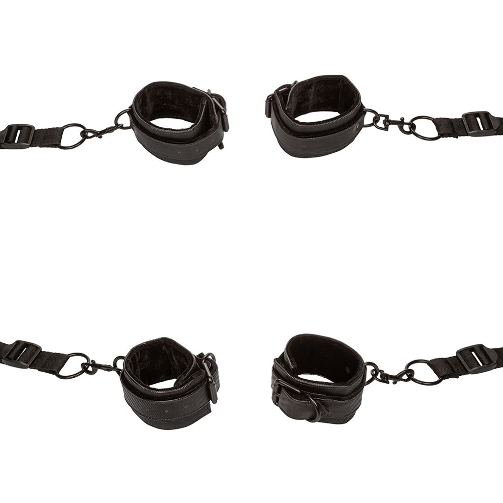 Boundless Bed Restraint System: Luxurious Home Bondage & Kink Restraints | Premium Vegan Leather Cuffs