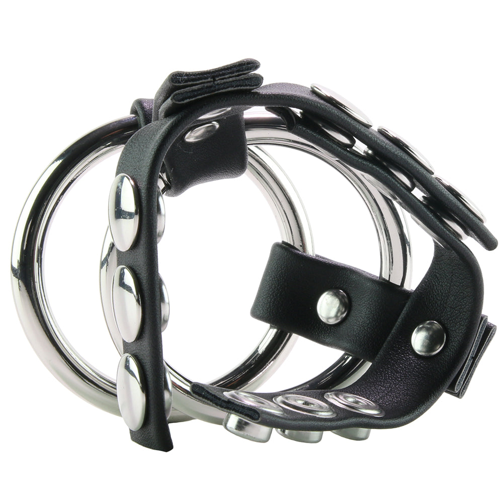 Blueline Men: Double Metal C-Ring with Adjustable Ball Strap | Luxury Control