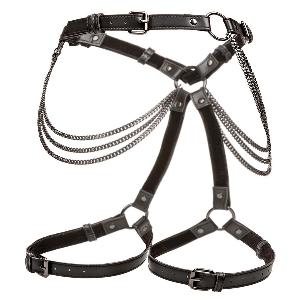 Euphoria XL Multi-Chain Thigh Harness: Opulent Fetish & Fashion Accent