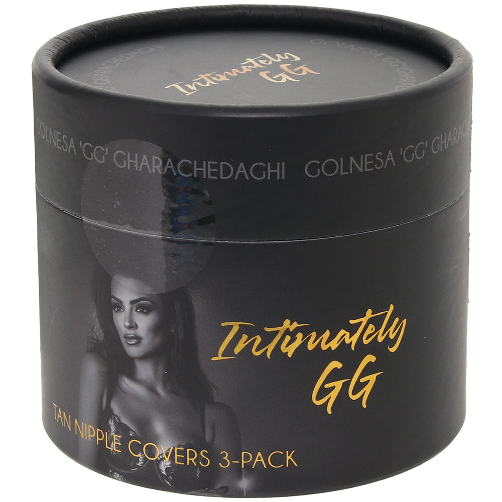 Intimately GG | Seamless Tan Nipple Covers (3-Pack) for Ultimate Discretion & Allure