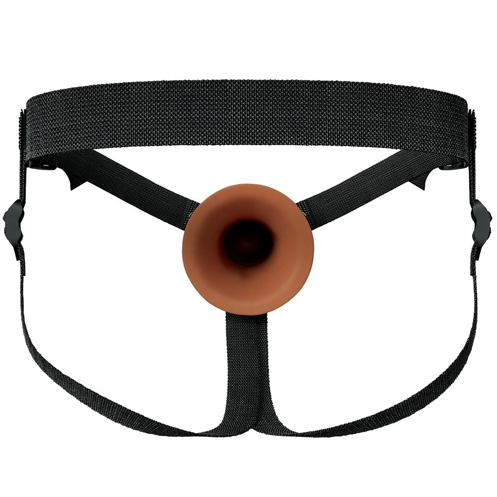 Fantasy X-tensions Elite 9 Inch Hollow Strap-On in Brown