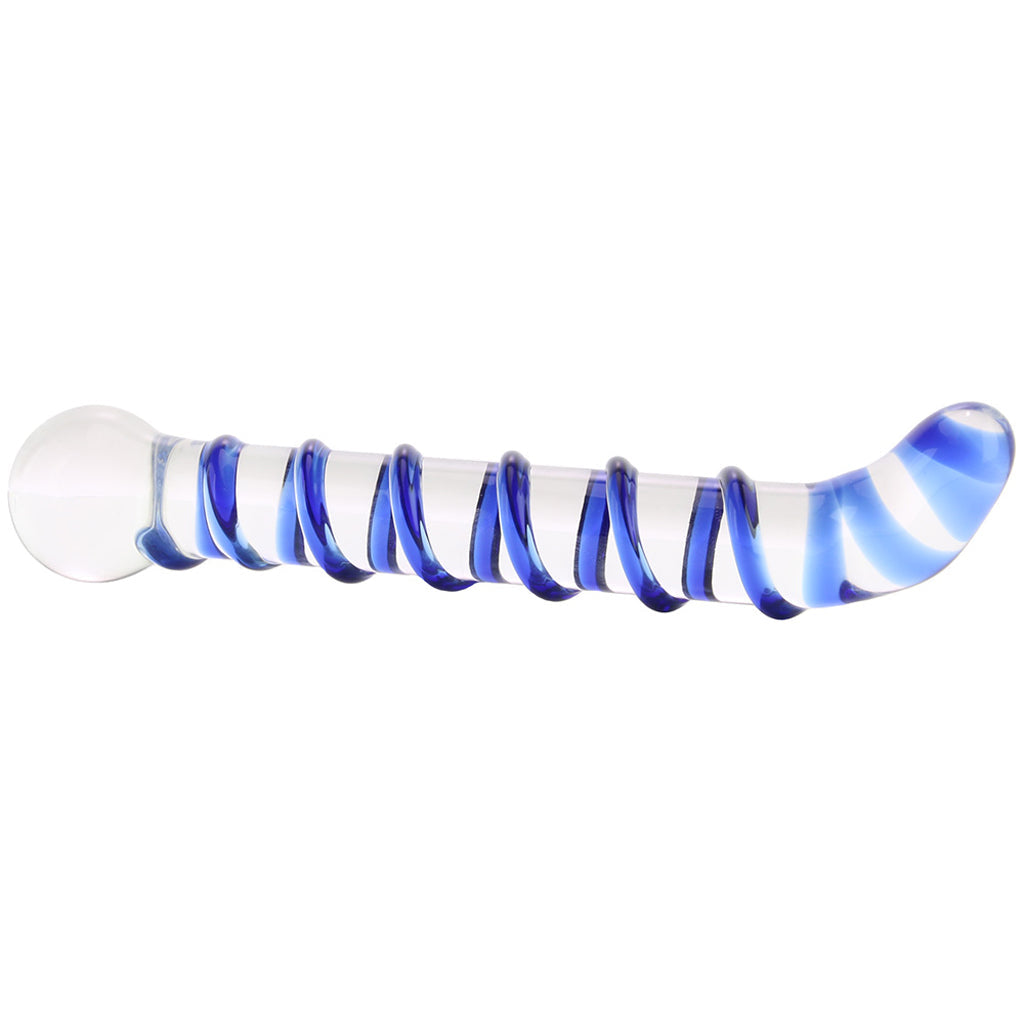 gläs Mr. Swirly 6.5 Inch G-Spot Glass Dildo