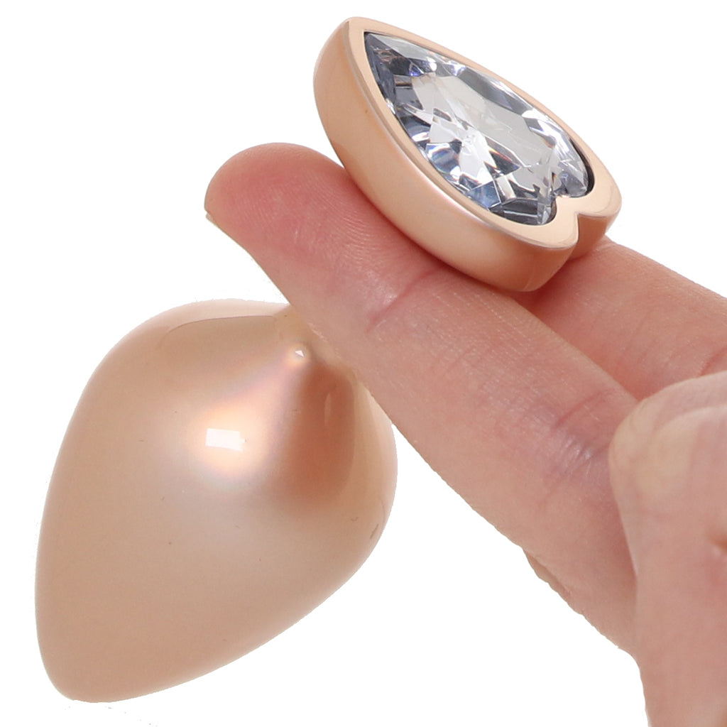 Booty Bling Gold Metal Jewelled Butt Plug in Medium