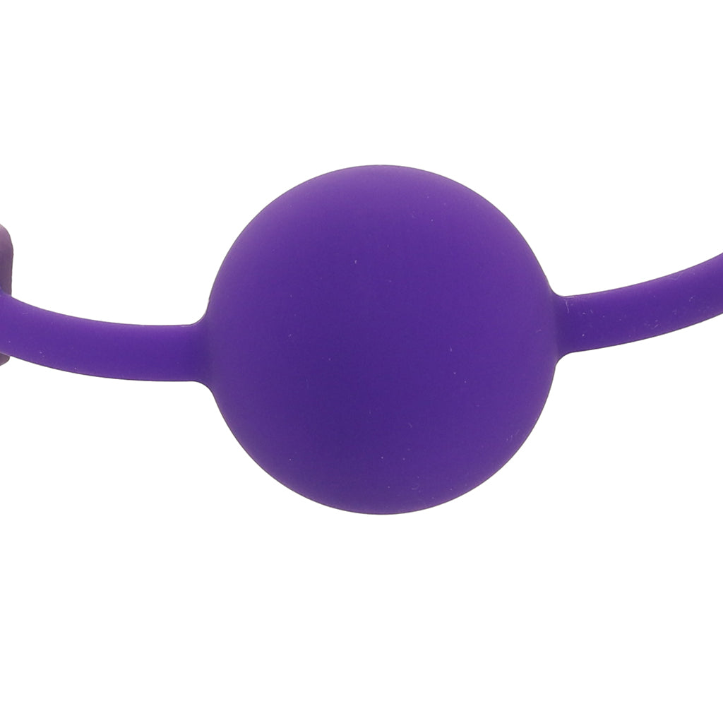 Ouch! Silicone Ball Gag in Purple