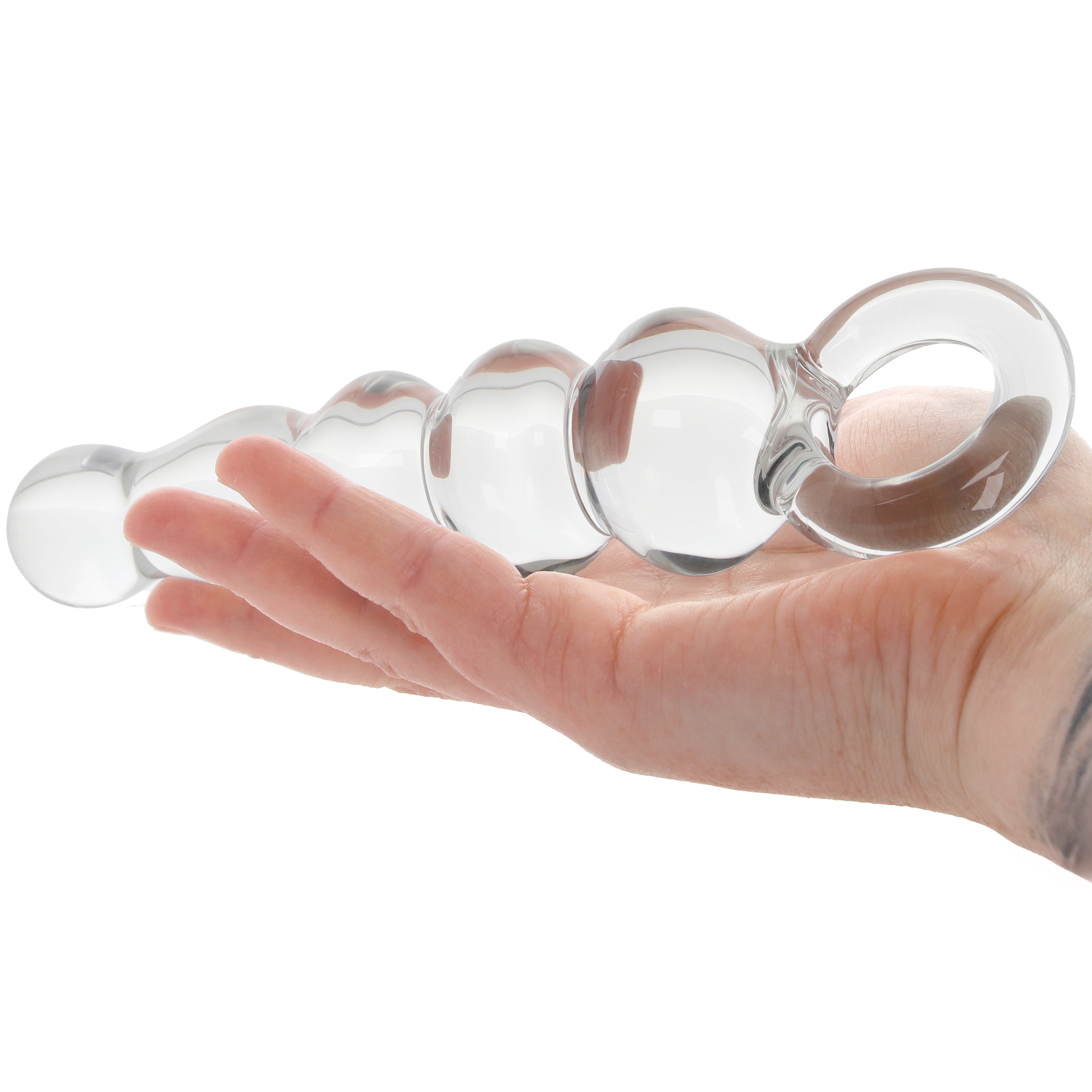 Clarity Hera's Tryst Beaded Glass Dildo