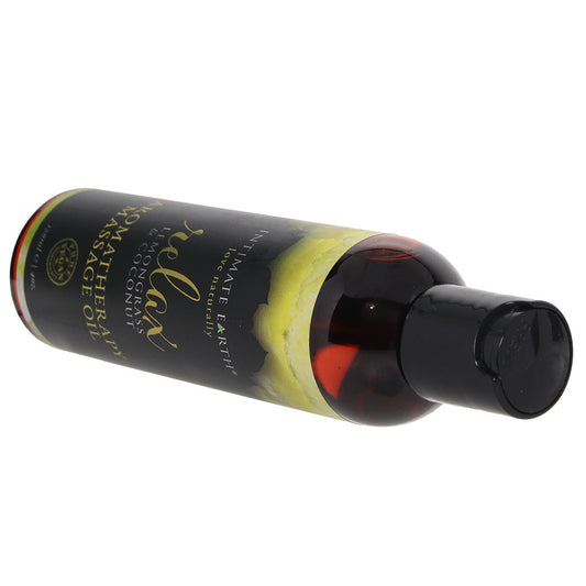 Relax Massage Oil 4oz/120ml in Lemongrass & Coconut