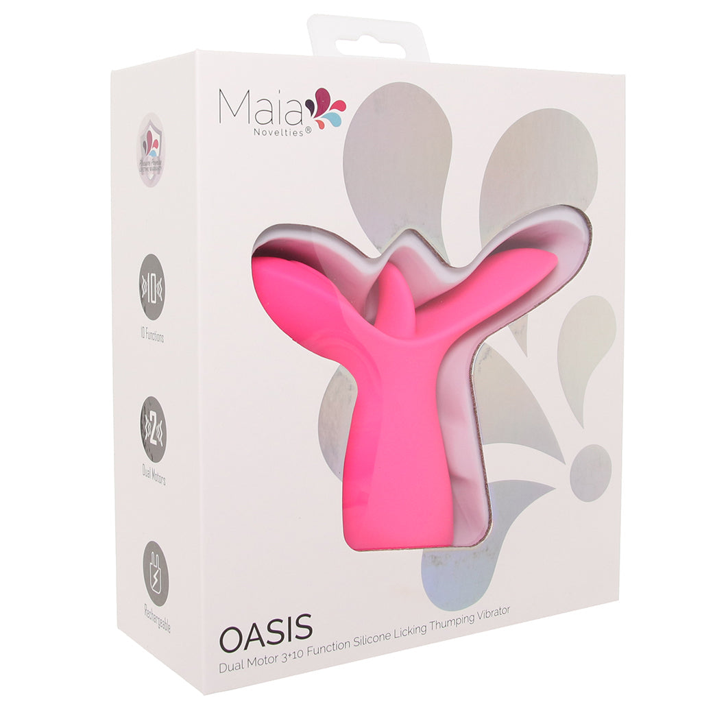 Maia Oasis Silicone Licking Thumping Vibe - Vibrators - HoneyHugs Canada (View 9)