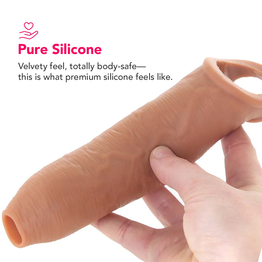 Fantasy X-tensions Elite Uncut Enhancer with Strap in Tan
