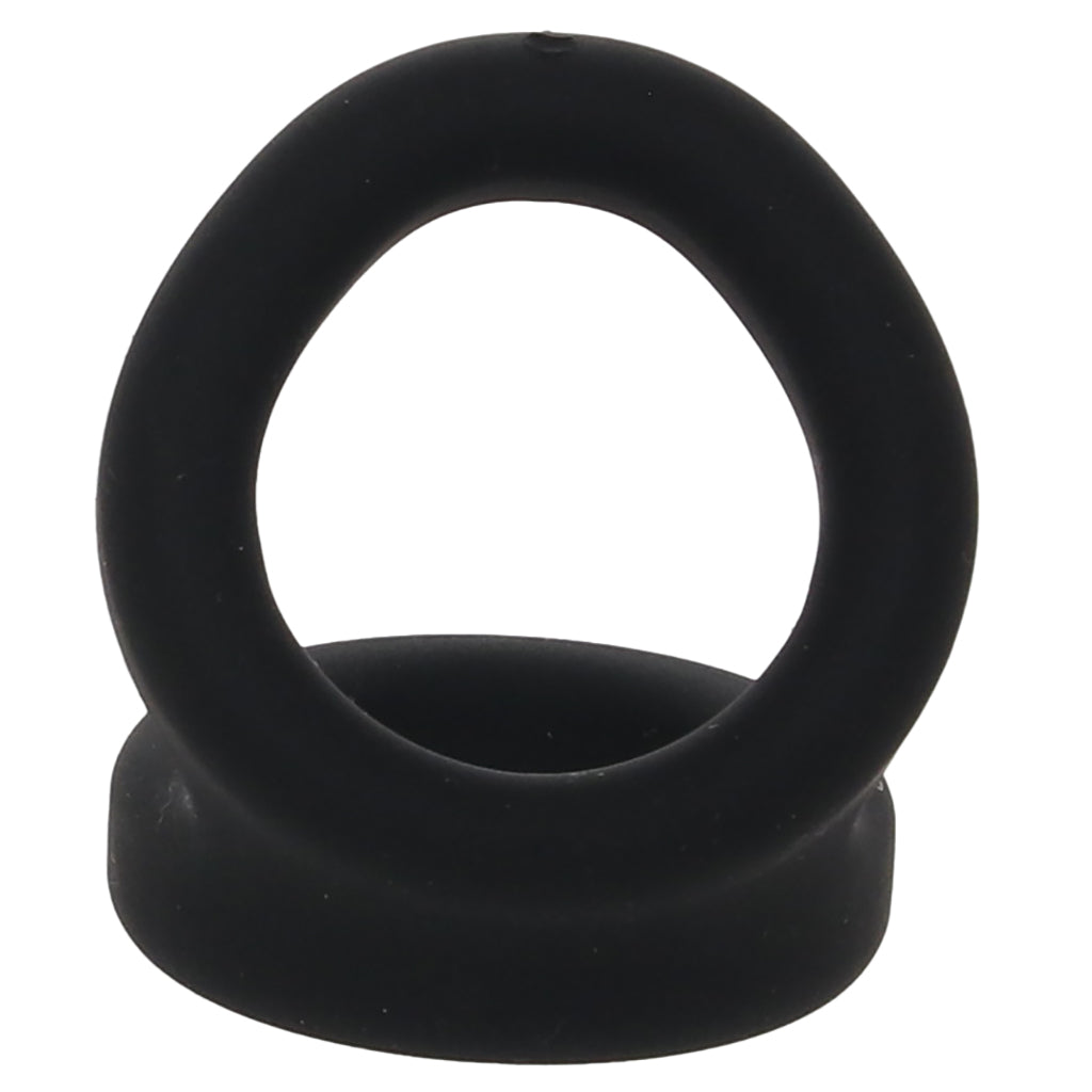 Alpha Ring Liquid Silicone Snug Tugger in Black