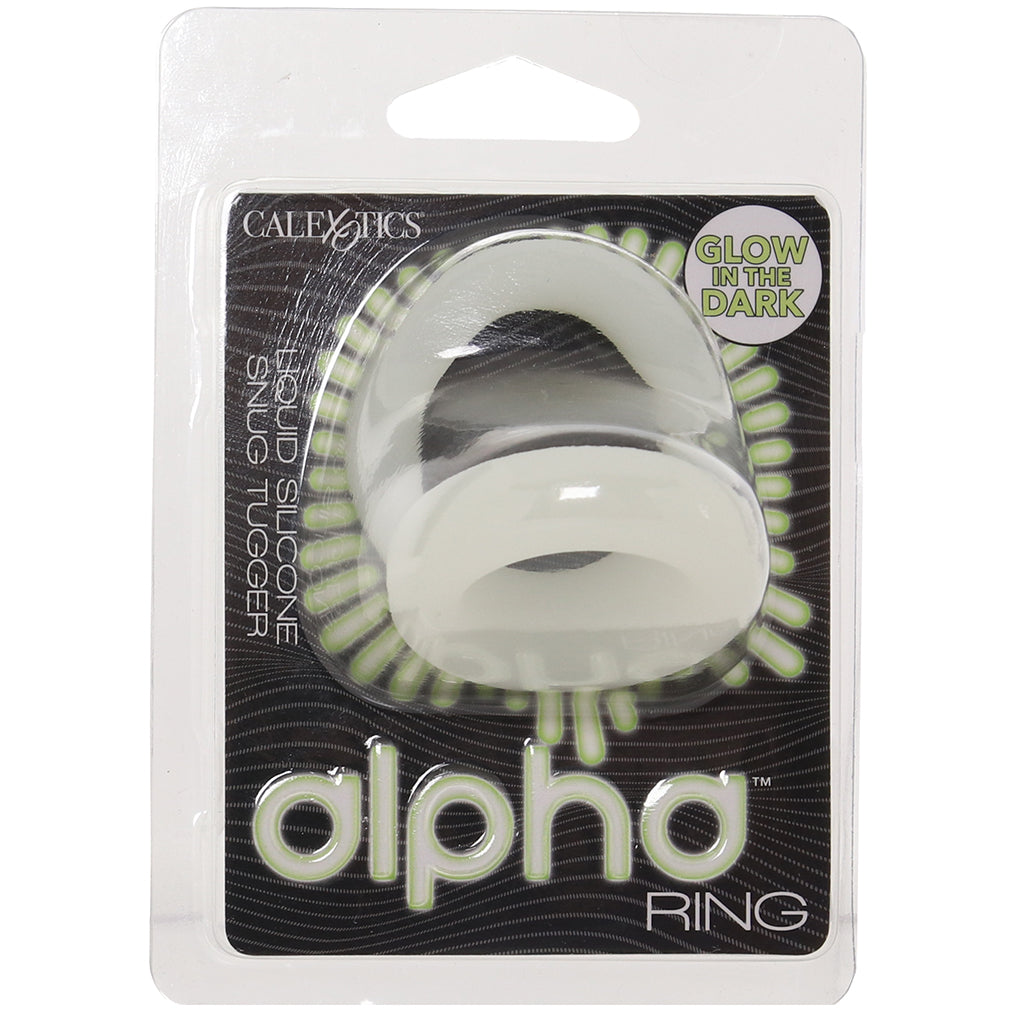 Alpha Ring Liquid Silicone Snug Tugger in Glow-in-the-Dark