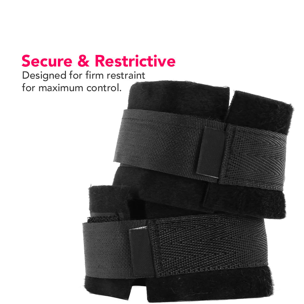 Black & White Velcro Wrist or Ankle Cuffs