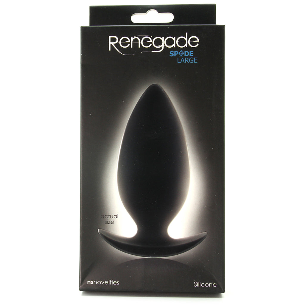 The Renegade Spade Large: Premium Silicone Butt Plug for Sensuous Anal Exploration