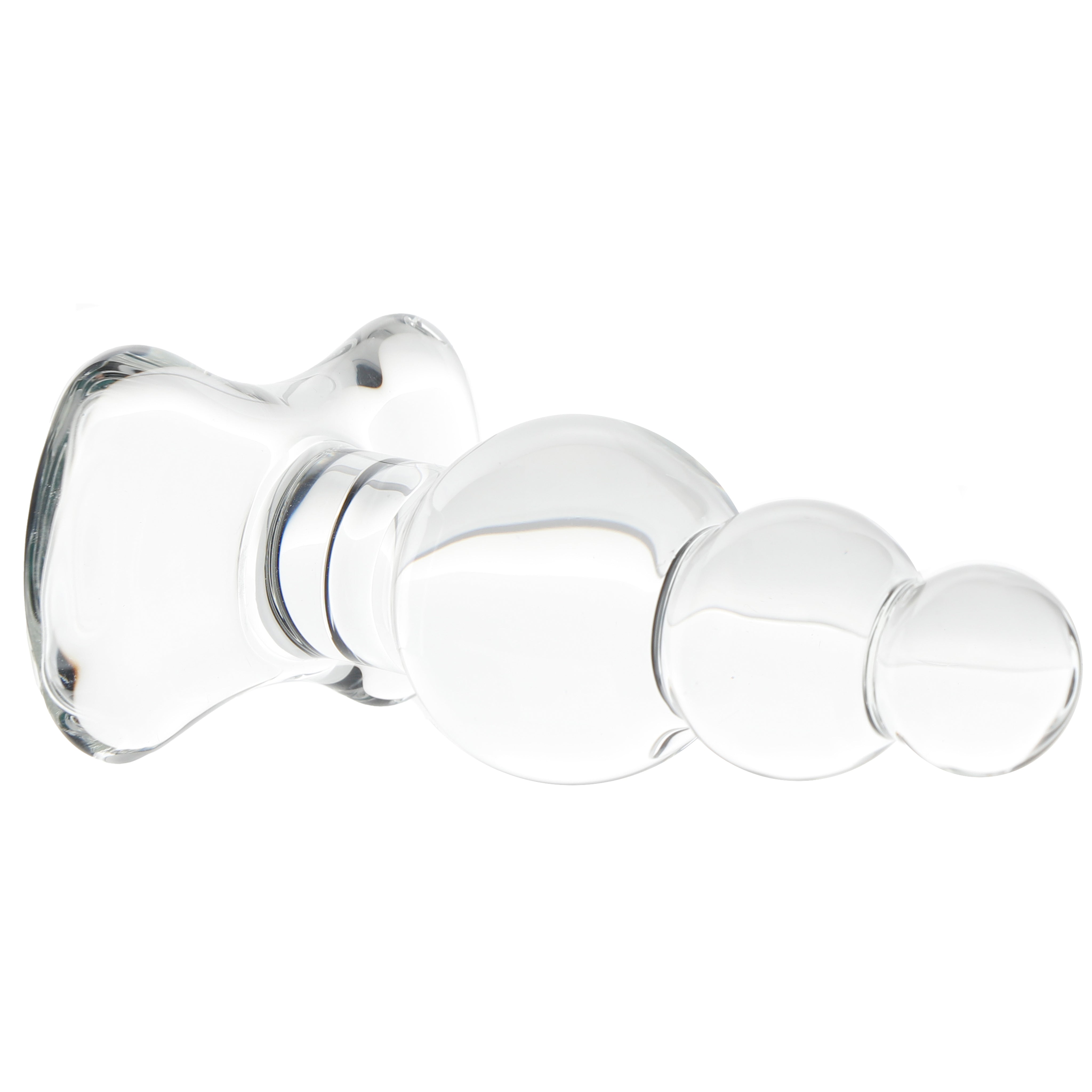 Clarity Utopian Reverie Beaded Glass Butt Plug
