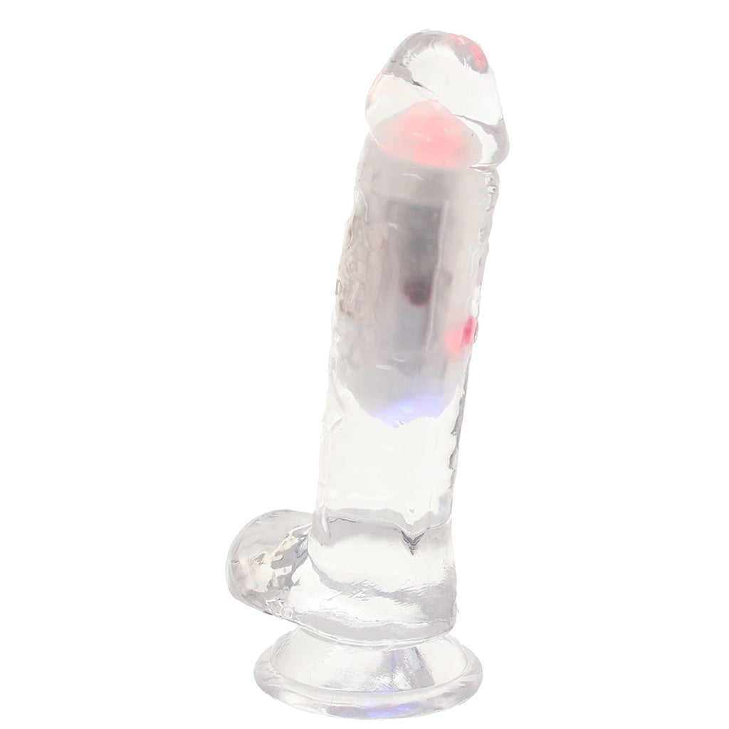 RealRock RealRock 6 Inch Light Up Vibrating Ballsy Dildo - Vibrators - HoneyHugs Canada