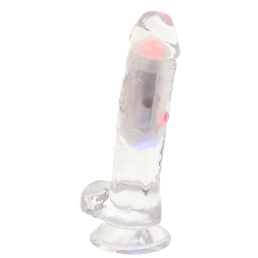 RealRock RealRock 6 Inch Light Up Vibrating Ballsy Dildo - Vibrators - HoneyHugs Canada